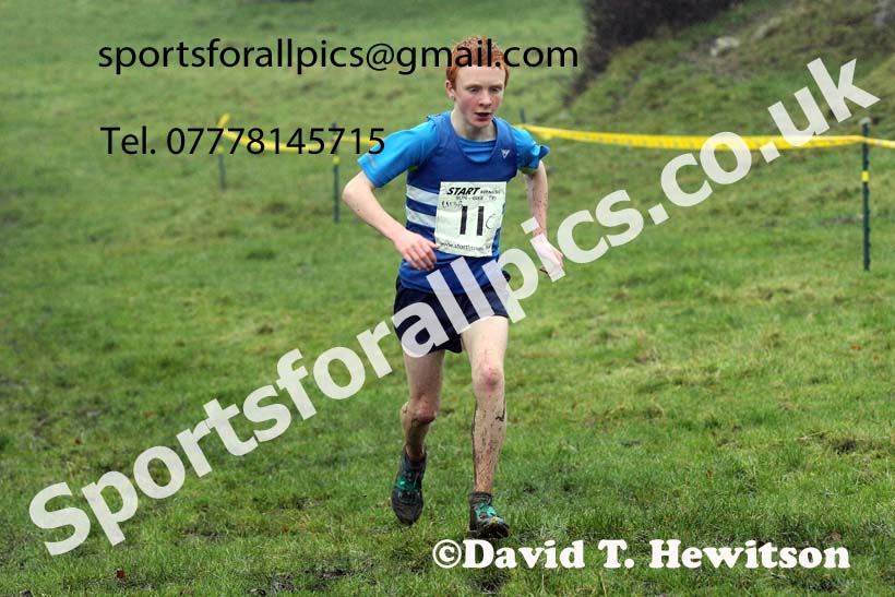Boys under-13s, NECAA Junior Cross Country Relays, Thornley Farm, Peterlee, Saturday, December 12th. Photo: David T. Hewitson/Sports for All Pics